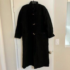 Geiger Austrian Black Wool Toggle Coat | 100% Pure New Wool